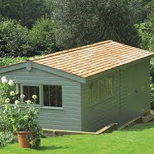 Garden shed with power