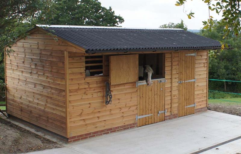 Stable and tack room