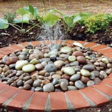 Pebble water feature
